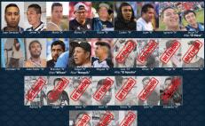 Uno a uno. Los 14 agresores que faltan por detener de la golpiza en el estadio Corregidora en Querétaro. 