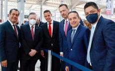 Asiste Murat a inauguración del Aeropuerto Internacional Felipe Ángeles; envía felicitación a AMLO