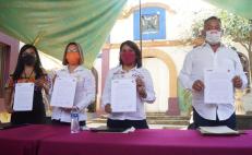 Tras hostilidades, candidatos a presidencia de Xoxocotlán, Oaxaca, firman pacto de paz convocado por el INE