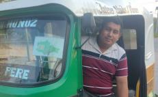 Ofrece mototaxista de Juchitán, Oaxaca, transporte seguro a mujeres en situación de riesgo o violencia