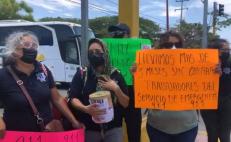 Sin sueldo desde hace 3 meses, trabajadores de Emergencia 911 en Oaxaca botean para sobrevivir