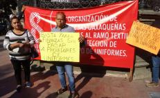 Más de 60 proveedores de uniformes exigen a Finanzas Oaxaca pago de adeudo de 90 mdp 