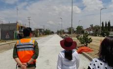 Supervisa Sinfra avance en obra de ampliación de Símbolos Patrios, en la ciudad de Oaxaca