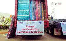 Envía Guerrero 32 toneladas de ayuda para damnificados de Oaxaca; Murat agradece apoyo
