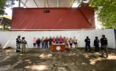 Dan golpe a delincuencia en la Cuenca de Oaxaca; cae mujer líder de grupo delictivo y 11 personas más