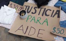 Desde Mercadita feminista en ciudad de Oaxaca, piden justicia por intento de feminicidio de Aidé Hernández