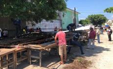 Colapsa mercado provisional de Niltepec, en el Istmo de Oaxaca; no se reportan heridos