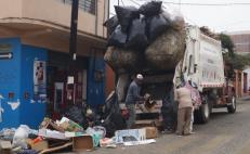 Reactivan recolección de basura en Oaxaca de Juárez por 3 meses, tras acuerdo con Zaac