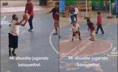 VIRAL. Abuelita de Oaxaca sorprende por su forma de jugar básquetbol en TikTok, la comparan con Jordan