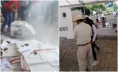Destrucción de boletas y acusaciones de acarreo en elección de coordinadores de Morena en Oaxaca