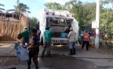 Por primera vez llega recolección y compactadora de basura a 3 comunidades zapotecas de Juchitán, Oaxaca