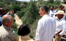 Anuncia Murat que se solicitará Declaratoria de Emergencia ante sequía en comunidades chocholtecas de la Mixteca de Oaxaca
