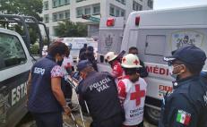 Volcadura de patrulla en Oaxaca durante persecución de ladrones deja 8 policías heridos