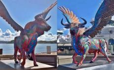 Aterriza en Noruega la majestuosidad del “Toro alado”, alebrije monumental de Oaxaca