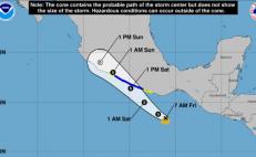 Se forma tormenta tropical Lester cerca de costas de Oaxaca; sigue su trayectoria EN VIVO