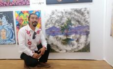  Paisajista de la Mixteca de Oaxaca expone su obra en el Museo Louvre de París