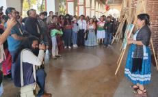 Artistas de la nación Savi de Oaxaca dan tequio para hermanamiento universitario comunal