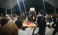 Despiden con honores a 4 niños basquetbolistas que murieron en accidente en carretera de Oaxaca