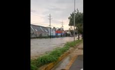 Se inunda carretera 190 en Oaxaca tras fuertes lluvias con granizo; mañana llega ola de calor