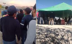 Trabajadores de minera cumplen una semana en paro en San José del Progreso, Oaxaca 