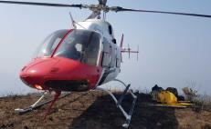 Conagua y pobladores combaten incendio en bosque de Santa María Chimalapa, Oaxaca.