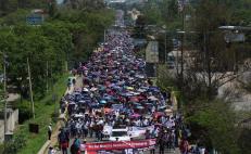 Tras 5 años, regresan a Oaxaca marcha masiva y plantón de maestros de la Sección 22 en el zócalo