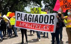 Artesanas de Oaxaca denuncian a la empresa Modatelas por plagio de diseños textiles 