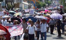 Acusa Jara a exdirigentes de la Sección 22 de ocultar 73 mdp a la base; docentes exigen investigación