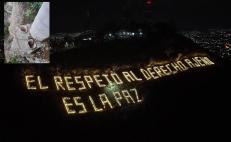 Destruyen luces y roban cables del apotegma de Benito Juárez en el Cerro del Fortín de Oaxaca
