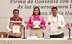 Gobierno de Oaxaca y Secretaría de Bienestar firman convenio para rehabilitar infraestructura afectada por “Agatha”