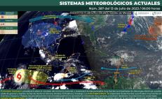 Onda tropical 12 dejará lluvias, actividad eléctrica y rachas de viento en 3 regiones de Oaxaca