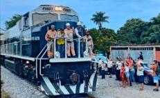 Sorprende en Oaxaca paso del primer viaje del Tren Transístmico rumbo a Salina Cruz