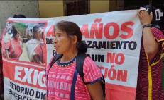 En Día de la Mujer Indígena, desplazadas triquis acusan revictimización del gobierno de Oaxaca