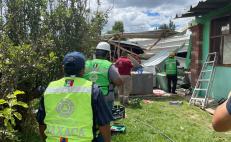 Evalúan daños de explosión por pirotecnia en una casa en Magdalena Apasco, Oaxaca; hay un lesionado