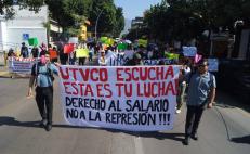 Docentes y alumnos exigen en Oaxaca destitución de rectora de la UTVCO