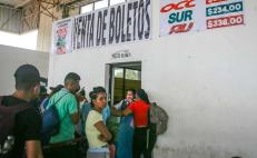 Falta de recursos frena avance de migrantes por Oaxaca; enfrentan males estomacales y heridas en los pies