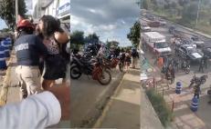 Exhiben en videos abusos de policías municipales de Oaxaca; en San Jacinto Amilpas agreden 2 mujeres