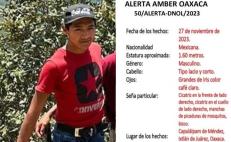 Acusan omisiones en Oaxaca para activar Alerta Amber para localizar a Carlos de 15 años