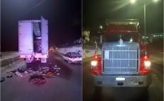 Estampida de migrantes que huyeron de camión abandonado en Oaxaca deja una mujer herida