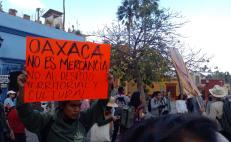 Detienen a 6 activistas y defensores durante marcha contra la gentrificación en Oaxaca