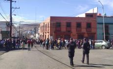 Por segunda semana Sección 22 del SNTE sitia la ciudad de Oaxaca; ahora durante visita de AMLO