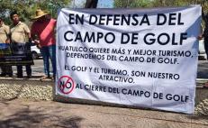 Protestan en Huatulco para defender campo de golf convertido en Área Natural Protegida