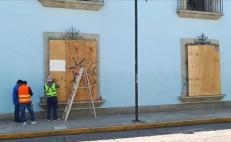"Blindan" edificios ante protestas del 8M que exigirán justicia por las 126 muertes violentas de mujeres en Oaxaca 