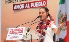 “Somos los únicos que podemos garantizar pensión a adultos mayores”, dice Sheinbaum en Oaxaca