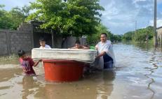 Suman más de mil 500 damnificados por lluvias y desbordamiento de ríos, e inundaciones en Oaxaca