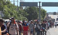 Mil migrantes varados en Oaxaca piden autobuses a Sheinbaum para llegar a la frontera norte del país