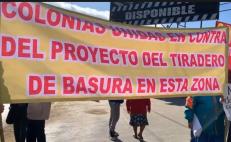 Protestan contra cambio de centro de transferencia de residuos de la Central de Abasto de Oaxaca