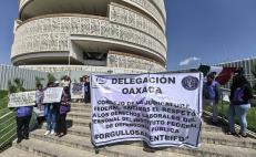 Trabajadores del PJF protestan en Oaxaca tras reducción a sus prestaciones federales