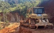 Por conflicto agrario, suspenden construcción de camino entre San Juan Mazatlán y Guichicovi, en la región Mixe de Oaxaca