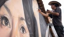 Con un mural sobre mujeres que luchan, vecinos de Xochimilco buscan defender sus espacios ante gentrificación en Oaxaca